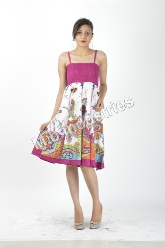 Printed Fit & Flare Dress