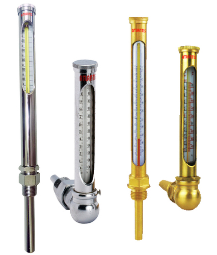 Metal Tube Glass Thermometer Temperature Range: -10~600 / Customized Temperature Range Scale On Dial Face Celsius (Oc)