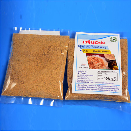 Organic Mint Rice Mix Powder