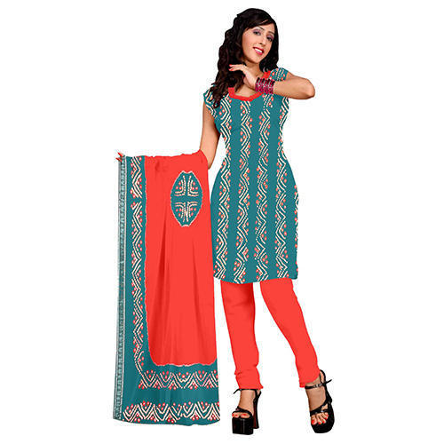 Cadet Blue Bandhani Suit