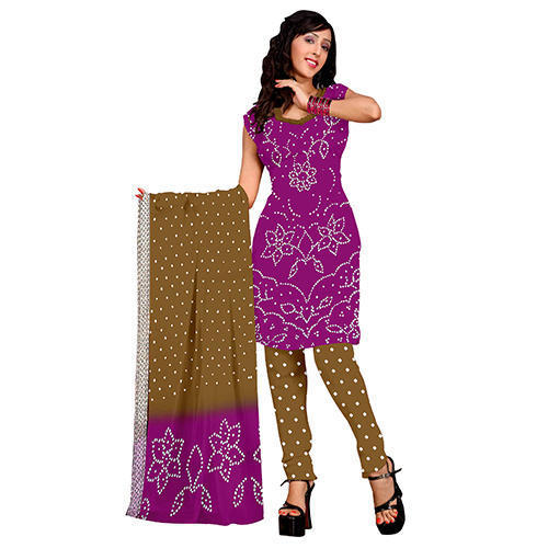 Magenta Bandhej Suit