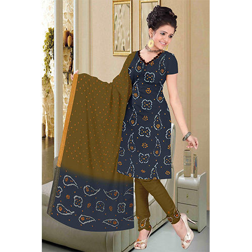 Mehandi Bandhani Suit
