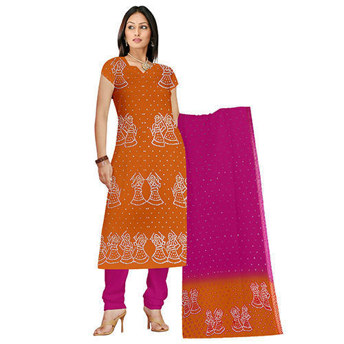 Orange Bandhej Suit