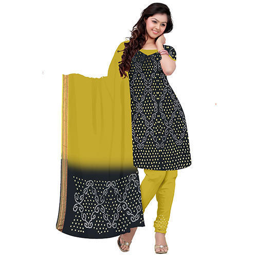 Black Bandhani Suit