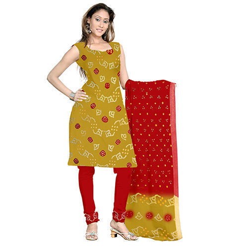 Designer Print Bandhani Suit