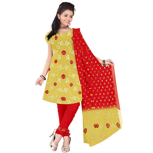 Fancy Print Bandhej Suit