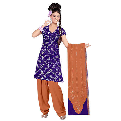 Blue Bandhej Suit