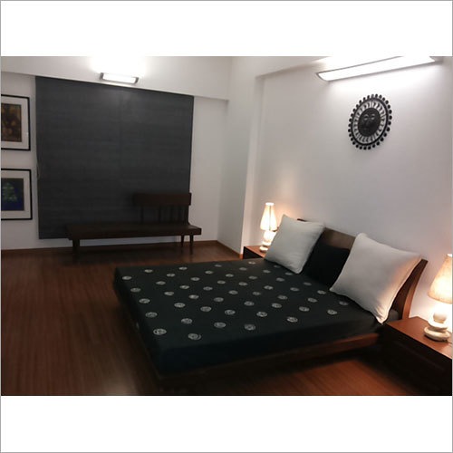 Black Theme Bed Room Curtain