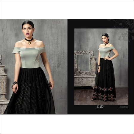 Ladies Black Beauty - Off Shoulder Kurti
