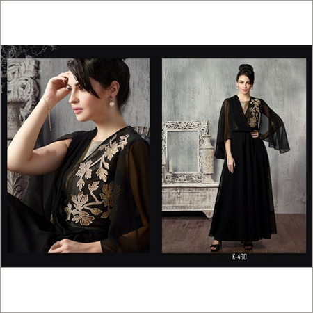 Ladies Black Beauty - Cut Sleeves Kurti
