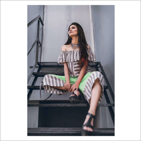 Ladies Pure Khadi Fancy Top & Bottom