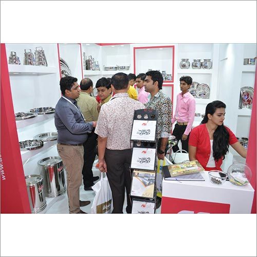 Exhibition - Aluminum/Wood, 10x10 ft, White | Customizable Graphics, Modular Design, Easy Setup, Attractive Display, Customer Engagement