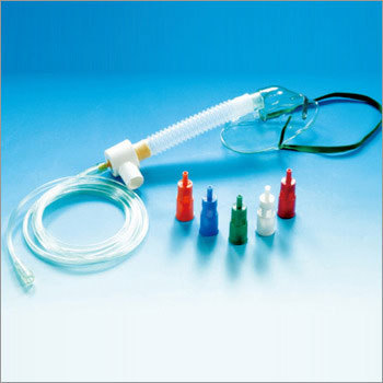 Multiflow-Single Dial Venturi Mask - PVC, 210cm Length | Kink Resistant, Adjustable Elastic Strip, Soft Feathered Edge, DEHP Free, Disposable, Sterile