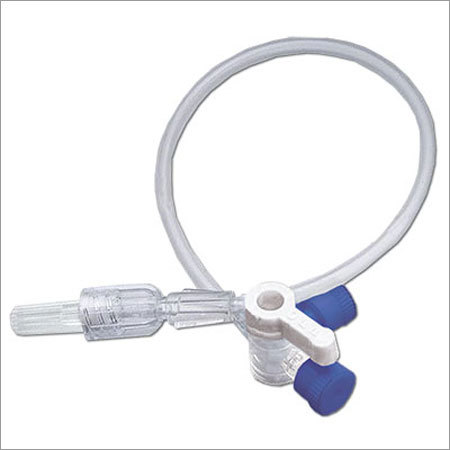 Plastic Three Way Stop Cock With Extension Set