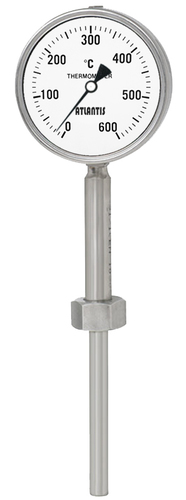 Gas-Actuated Thermometer (Marine Type) Temperature Range: -50 To 650 Celsius (Oc)