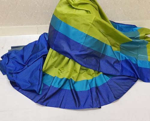 Blue & Green Satvik Silk Saree