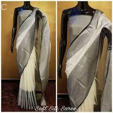 White Satvik Silk Saree