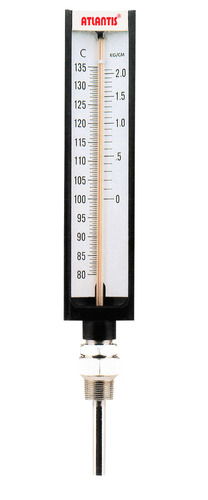 Autoclave Type Industrial Glass Thermometer External Size: 7 Inch (In)