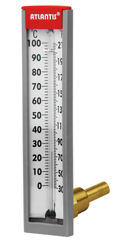 6 Inch L Type Industrial Glass Thermometer Temperature Range: -10 To 200 Celsius (Oc)