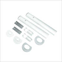 Safety Devices - Metal & Plastic, Varied Dimensions, White | Durable Parts, Easy Install, Prevent Falls, Reliable Design, Safety First