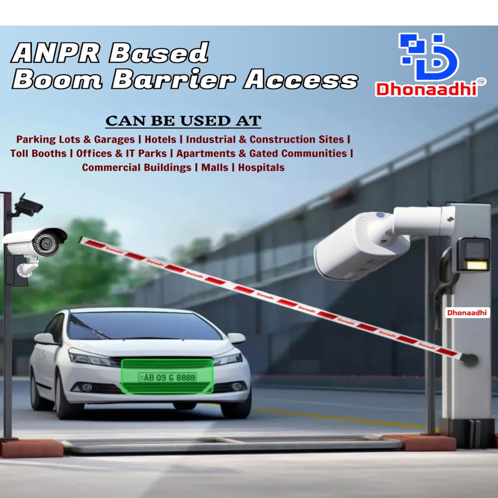 Anpr Boom Barriers - Color: Silver & Yellow