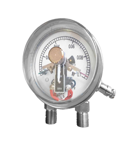 Double Diaphragms Differential Pressure Gauge With Electrical Contacts Diameter: 4 / 6 Inch (In)