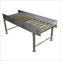 Silver Gravity Roller Conveyor