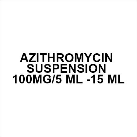 Azithromycin Suspension 100mg 5 ml -15 ml