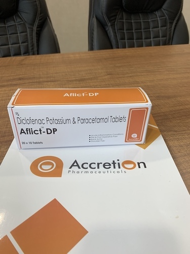Diclofenac Potassium 50mg+Paracetamol 325mg