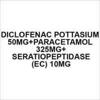 Diclofenac Potassium 50mg+Paracetamol 325mg+Seratiopeptidase(EC) 10mg