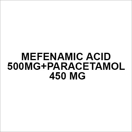 Mefanamic acid 500mg+Paracetamol 450 mg