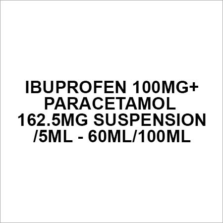 Ibuprofen 100mg+Paracetamol 162.5mg suspension 5ml - 60ml 100ml