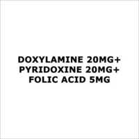 Doxylamine 20mg+Pyridoxine 20mg+Folic acid 5mg
