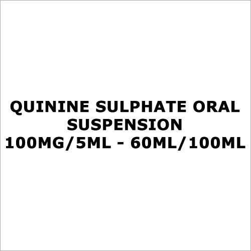 Quinine Sulphate Oral suspension 100mg 5ml - 60ml 100ml