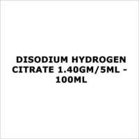 Citrato Disodium 1.40gm 5ml - 100ml del hidrgeno