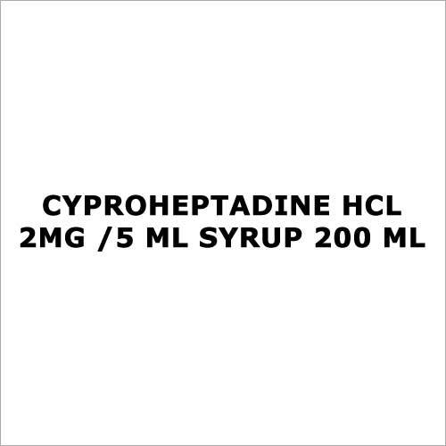 Cyproheptadine HCL 2mg  5 ml Syrup 200 ml