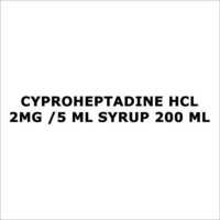 Cyproheptadine HCL 2mg  5 ml Syrup 200 ml