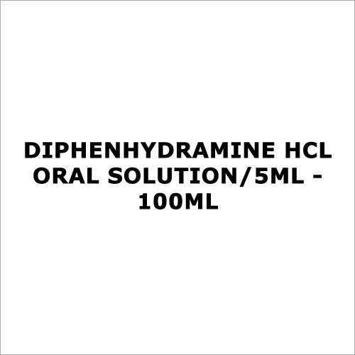 Diphenhydramine Hcl Oral Solution 5Ml - 100Ml Application: For Treatment Of Symptoms Of Allergy