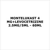 Montelukast 4 mg+Levocetrizine 2.5mg 5ml - 60ml
