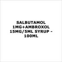 Salbutamol 1mg+Ambroxol 15mg 5ml Syrup - 100ml
