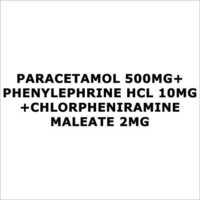 Paracetamol 500mg+Phenylephrine HCL 10mg+Chlorpheniramine Maleate 2mg