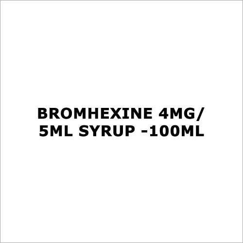 Bromhexine 4mg 5ml Syrup -100ml