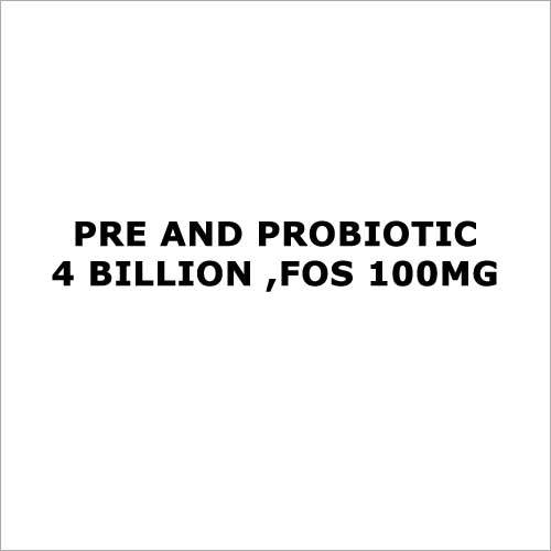 Pre and Probiotic 4 Billion , Fos 100 mg
