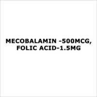 Mecobalamin -500mcg,Folic acid-1.5mg