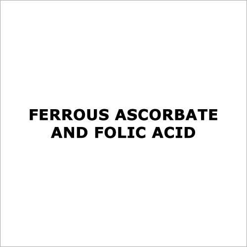 Ferrous ascorbate and folic acid