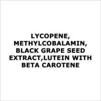 Lycopene, Methylcobalamin, extracto negro de la semilla de la uva, lutena con el betacaroteno