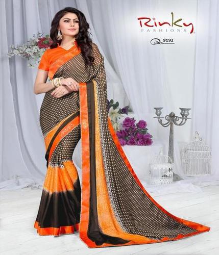 Orange Fancy Saree