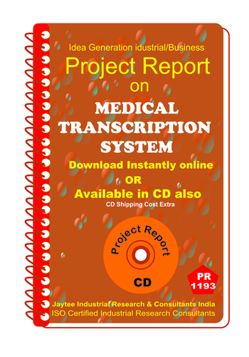 Medical Transcription System Establishment Ebook - English, 100-200 Pages | Project Report, Business Plan, Market Analysis, Financial Projections, Setup Guide