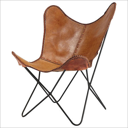 Handmade Leather Butterfly Chair