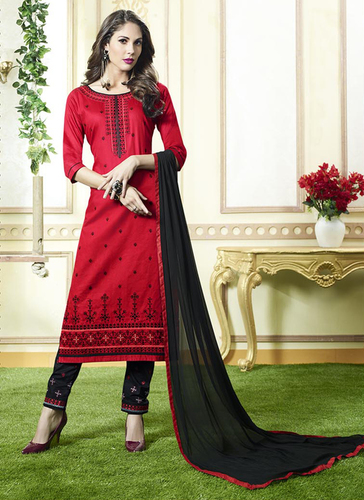 Red & Black Ethnic Salwar Suits